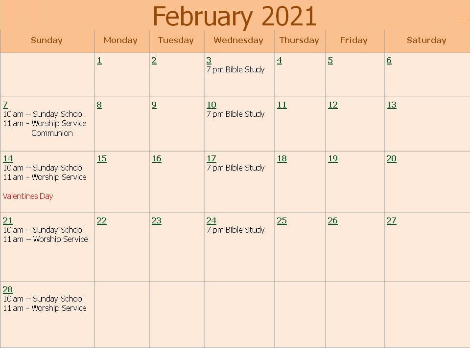 CALENDAR NEW LIFE CHURCH OF GOD TAVARES FL